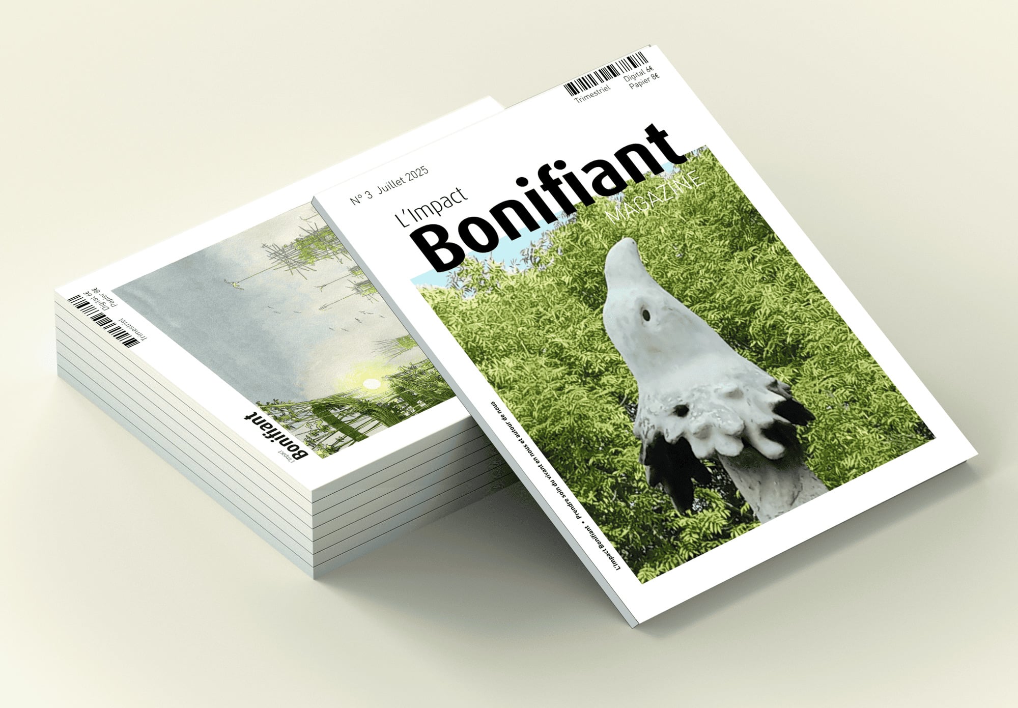 le magazine l'impact bonifiant les 4 numéros en version digitale